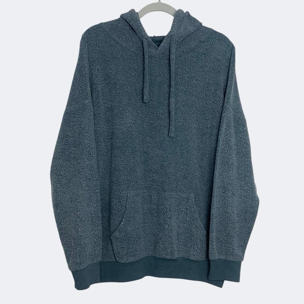 Soft Serve Mens Blue Fleece Hoodie Sweatshirt